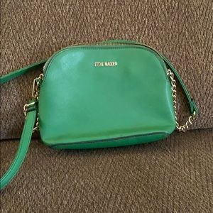 Green Steve Madden cross body purse